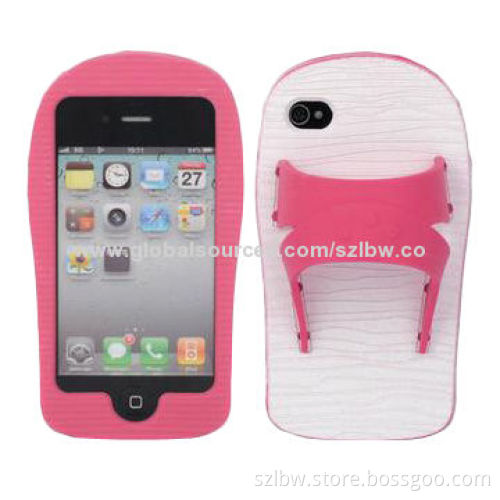 Slipper Silicone Cases for iPhone 5, with Slip Design, ODM/OEM Orders Welcomed